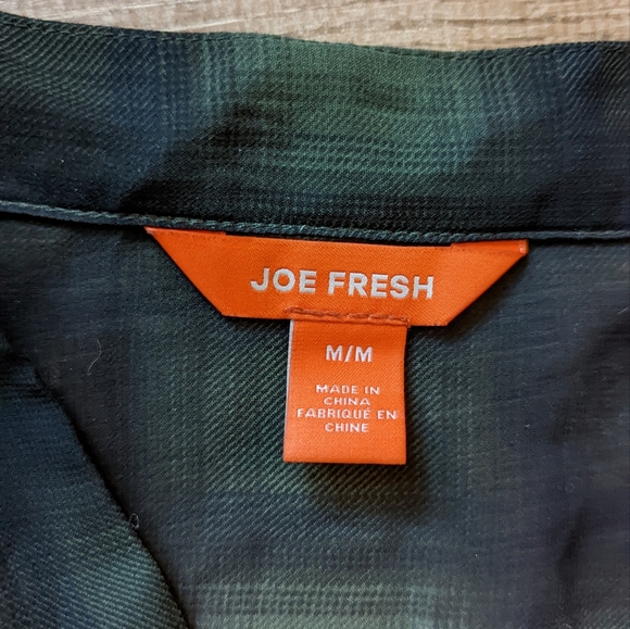 Plaid Joe Fresh Blouse - Picture 2 of 2